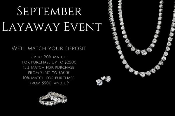 September Layaway Event